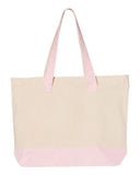 LEGALLY BLONDE - 19L Zippered Tote - Natural/Light Pink - Q1300