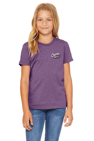 Charlie & The Chocolate Factory - Unisex Youth Tee  - Heather Purple - BC3001YCVC