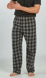 Rock of Ages - Men's Flannel Pant - Charcoal/Black Buffalo Plaid - BM6624