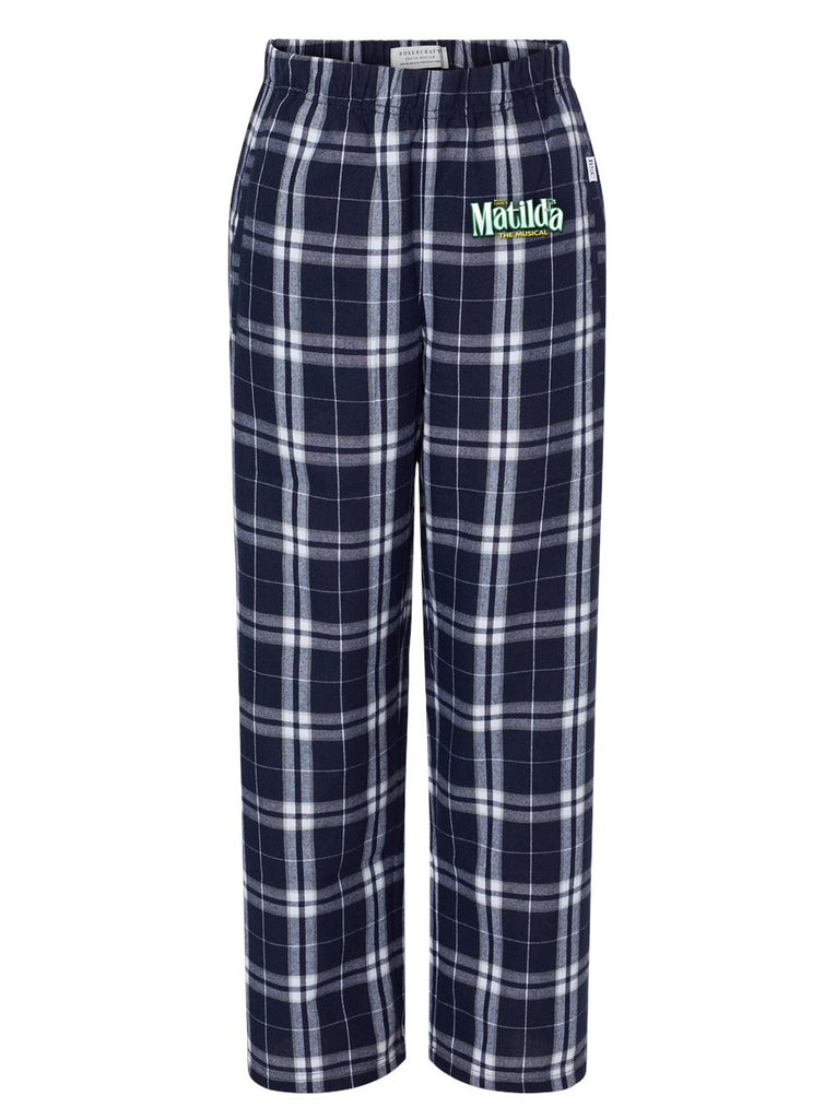 Matilda - Men's Flannel Pant - Navy Silver - BM6624