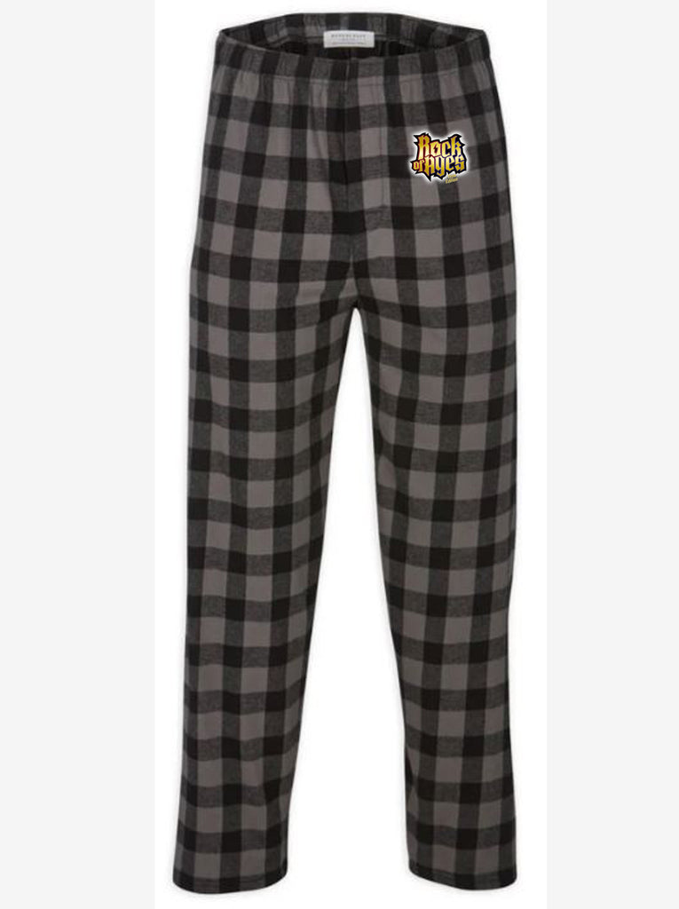 Rock of Ages - Men's Flannel Pant - Charcoal/Black Buffalo Plaid - BM6624