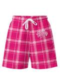 LEGALLY BLONDE - Oversized Flannel Short - Pink Carnegie Plaid - BU6703