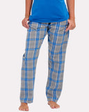 Evan Hansen - Ladies Flannel Pant - Oxford Heather/Royal Kingston - BW6620