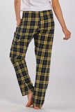 LION KING JR - Ladies Flannel Pant - Black/Gold Plaid - BW6620