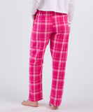 LEGALLY BLONDE - Ladies Flannel Pant - Pink Carnegie Plaid  - BW6620