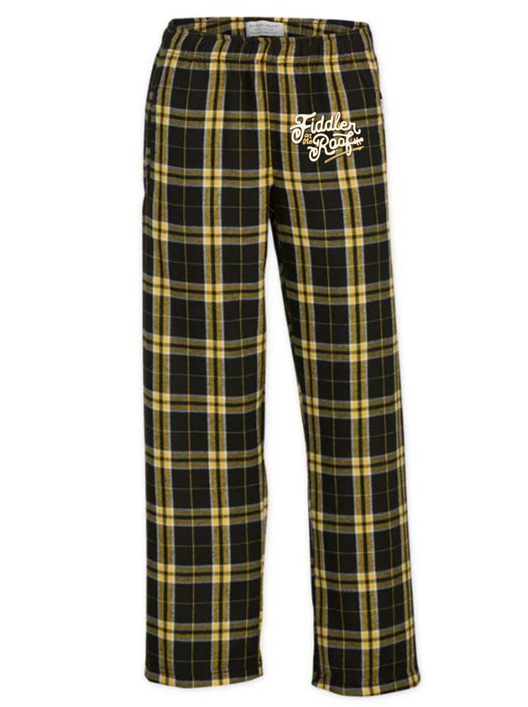 Fiddler - Youth Flannel Pant - Black Gold Plaid - BY6624