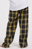 Fiddler - Youth Flannel Pant - Black Gold Plaid - BY6624