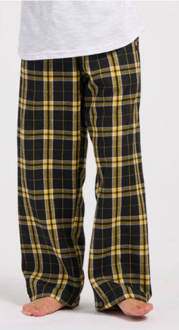 LION KING JR - Youth Flannel Pant - Black/Gold Plaid - BY6624