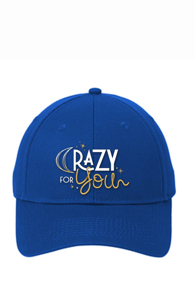 CRAZY FOR YOU - Six-Panel Twill Cap - Royal - CP80