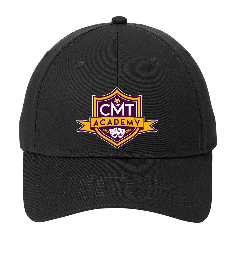 CMT Academy - Six Panel Twill Cap - Black - CP80