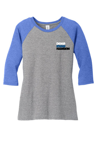 Evan Hansen - Ladies 3/4 Sleeve - Royal / Grey Frost - DM136L