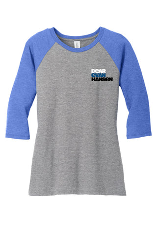 Evan Hansen - Ladies 3/4 Sleeve - Royal / Grey Frost - DM136L