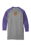 CMT Academy - 3/4 Sleeve Raglan - Purple/Grey Frost - DM136 - PERFORMERS ONLY