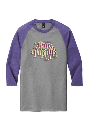 CMT Academy - 3/4 Sleeve Raglan - Purple/Grey Frost - DM136 - PERFORMERS ONLY