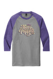 CMT Academy - 3/4 Sleeve Raglan - Purple/Grey Frost - DM136 - PERFORMERS ONLY