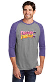 Freaky Friday - 3/4 Sleeve Raglan - Purple/Grey Frost - DM136