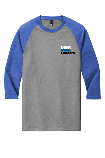 Evan Hansen - 3/4 Sleeve Raglan - Royal / Grey Frost - DM136