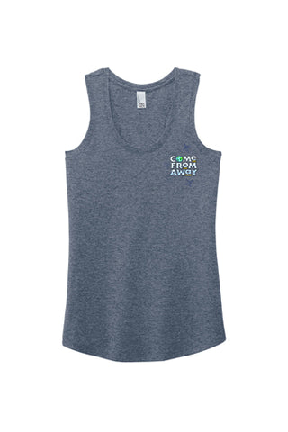 Come From Away - Ladies Racerback Tank - Navy Frost - DM138L