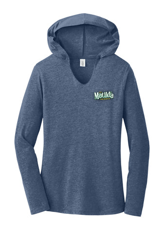 Matilda - Women's Long Sleeve Hoodie - Navy Frost - DM139L