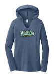 Matilda - Women's Long Sleeve Hoodie - Navy Frost - DM139L