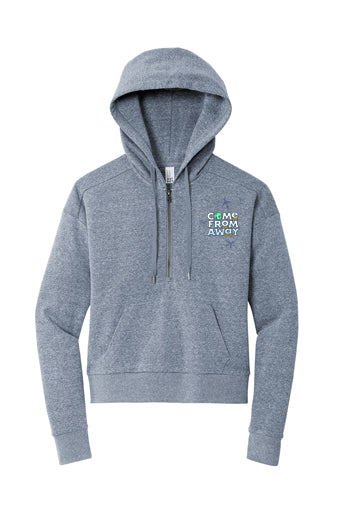 Come From Away - Women’s 1/2-Zip Pullover - Navy Frost - DT1311