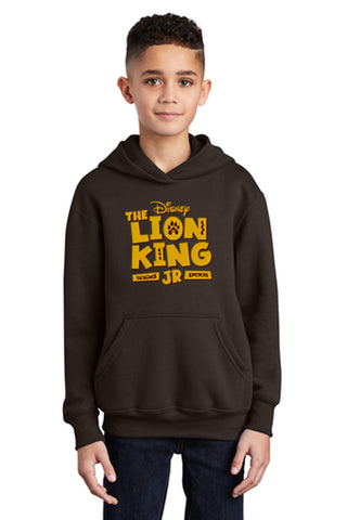 LION KING JR - Youth Pullover Sweatshirt - Dark Brown - PC90YH