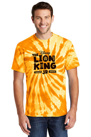 LION KING JR - Adult Cotton Tie-Dye Tee - Gold - PC147