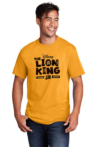 LION KING JR - Adult Cotton Tee - Gold - PC54