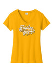 Fiddler - Ladies V-Neck Tee - Bright Gold - LPC450V