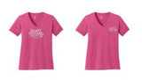 LEGALLY BLONDE - Ladies V-Neck Tee - Sangria - LPC54V