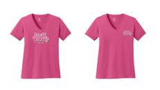 LEGALLY BLONDE - Ladies V-Neck Tee - Sangria - LPC54V