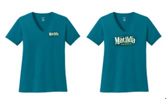 Matilda - Ladies V-Neck Tee - Teal - LPC54V