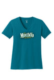 Matilda - Ladies V-Neck Tee - Teal - LPC54V