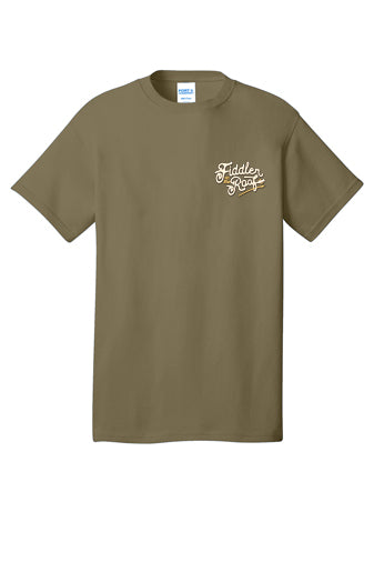 Fiddler - Adult Cotton Tee - Coyote Brown - PC54