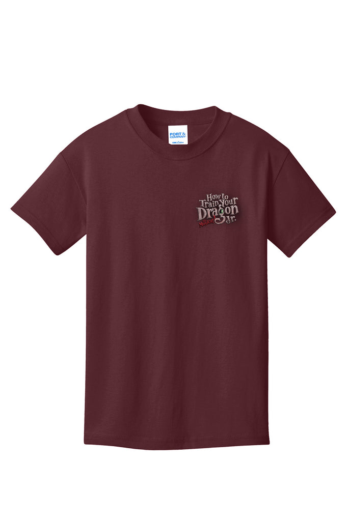 How to Train Your Dragon - Youth Cotton Tee - Maroon - PC54Y