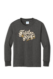 Fiddler - Youth Long Sleeve Tee - Dark Heather Grey - PC54YLS