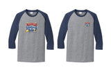 Spelling Bee - 3/4 Sleeve Raglan Tee - Athletic Heather/ Navy - PC55RS