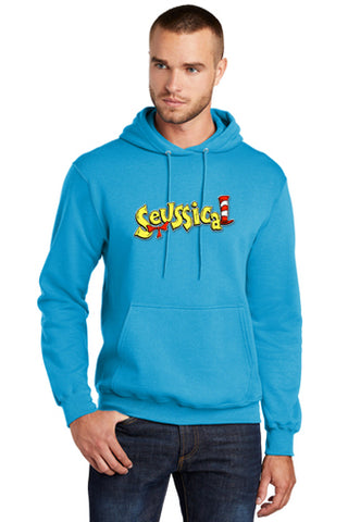 SEUSSICAL 2024 - Adult Pullover Sweatshirt - Neon Blue - PC78H