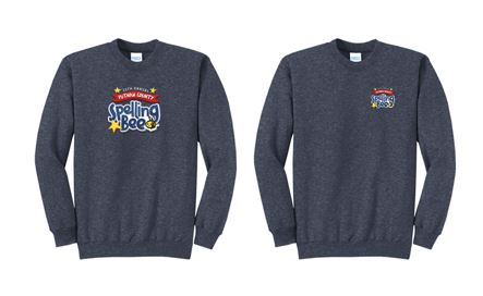 Spelling Bee - Adult Crewneck Sweatshirt - Heather Navy - PC78