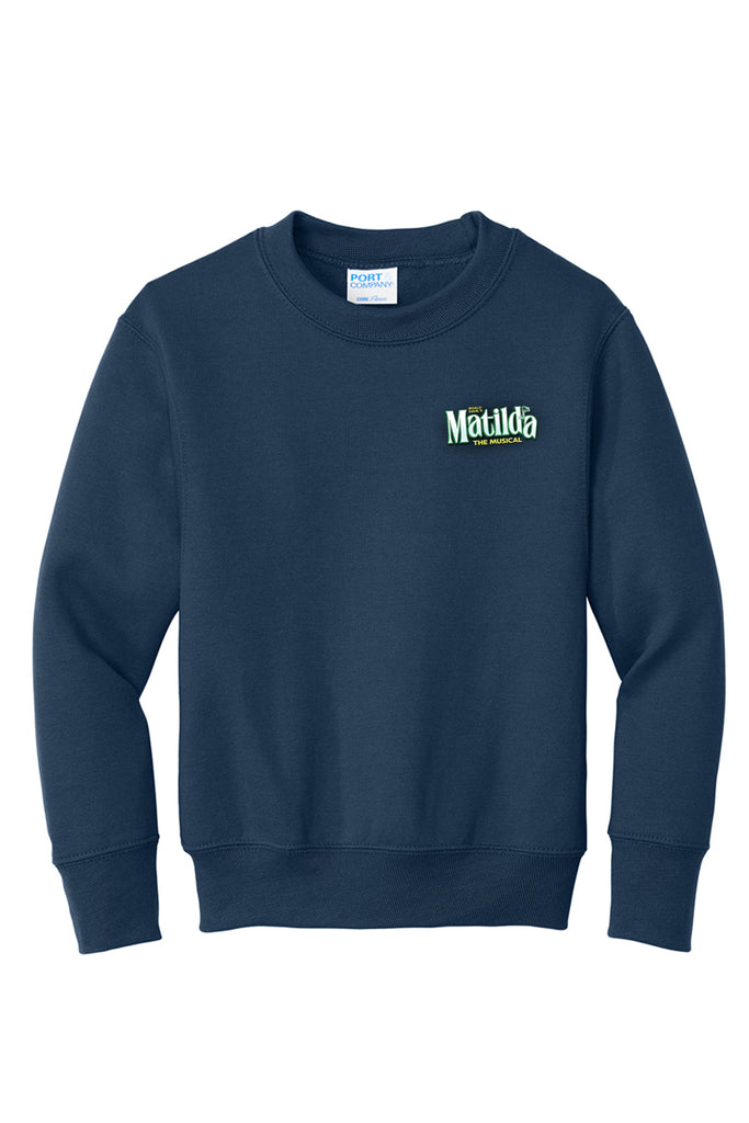 Matilda - Youth Crewneck Sweatshirt - Navy - PC78Y