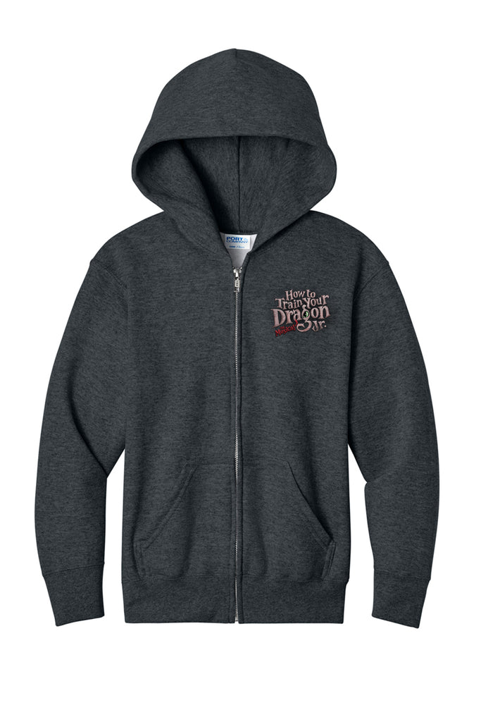 How to Train Your Dragon - Youth Full Zip-Up - Heather Grey - PC78YZH