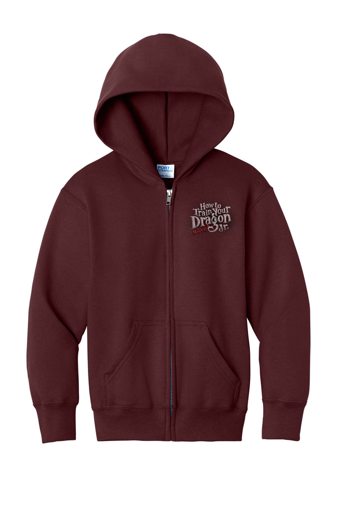 How to Train Your Dragon - Youth Full Zip-Up - Maroon - PC78YZH