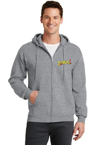SEUSSICAL 2024 - Adult Full Zip-Up Sweatshirt - Athletic Heather - PC78ZH