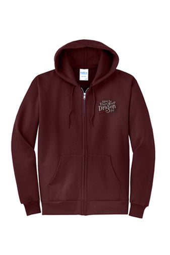 How to Train Your Dragon - Full Zip-Up Sweatshirt - Maroon - PC78ZH
