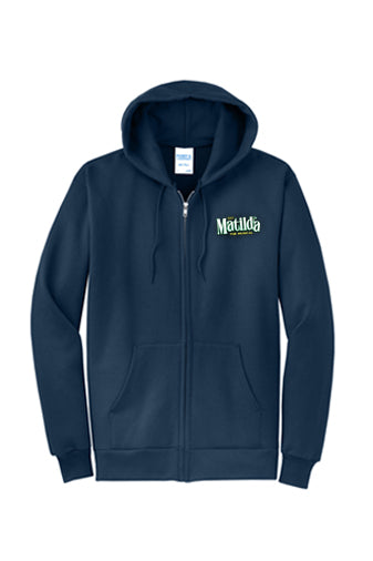 Matilda - Full Zip-Up Sweatshirt - Navy - PC78ZH