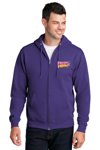 Freaky Friday - Adult Full Zip-Up Sweatshirt - Purple - PC78ZH