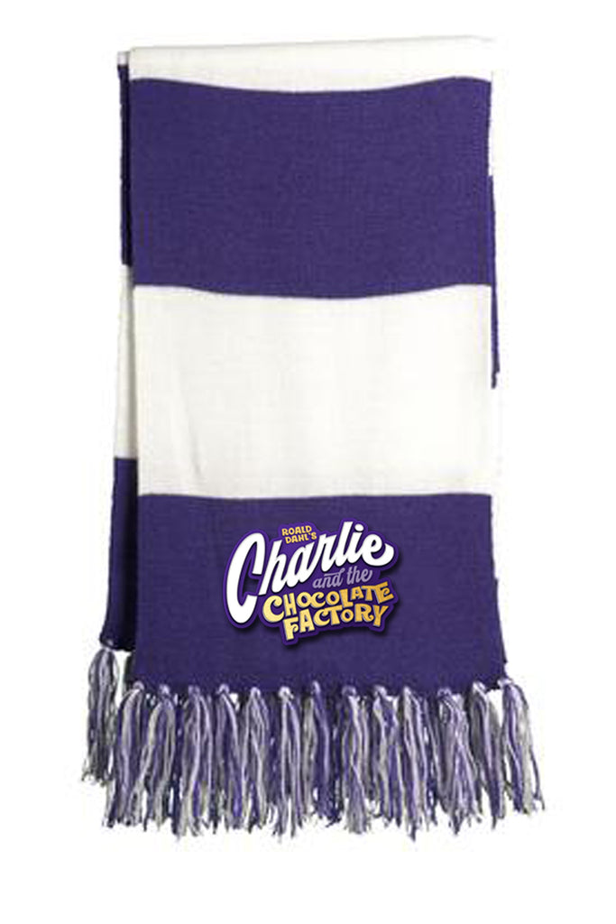Charlie & The Chocolate Factory - Scarf - Purple White - STA02